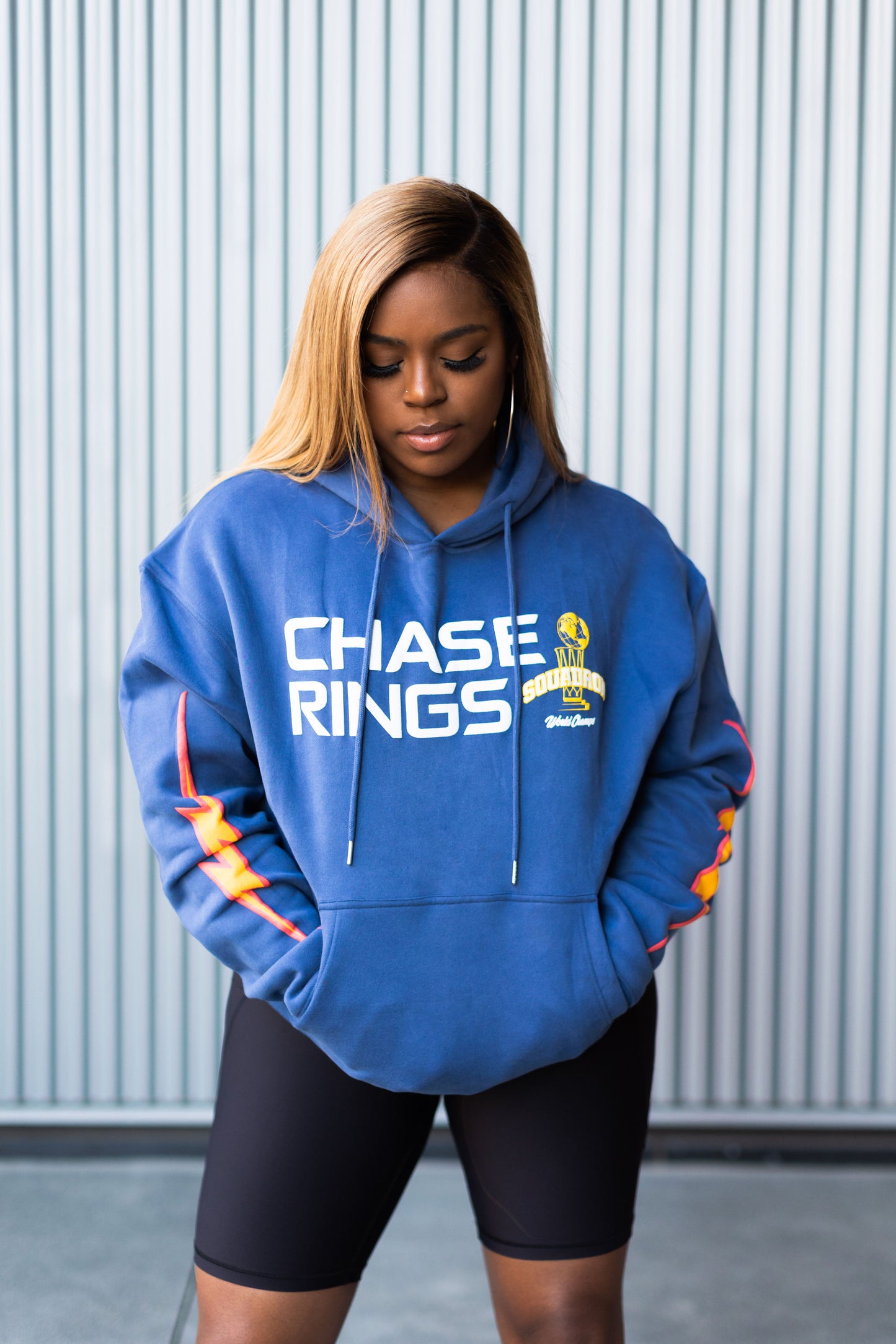 CHASE RINGS "NAVY BLUE" HOODIE