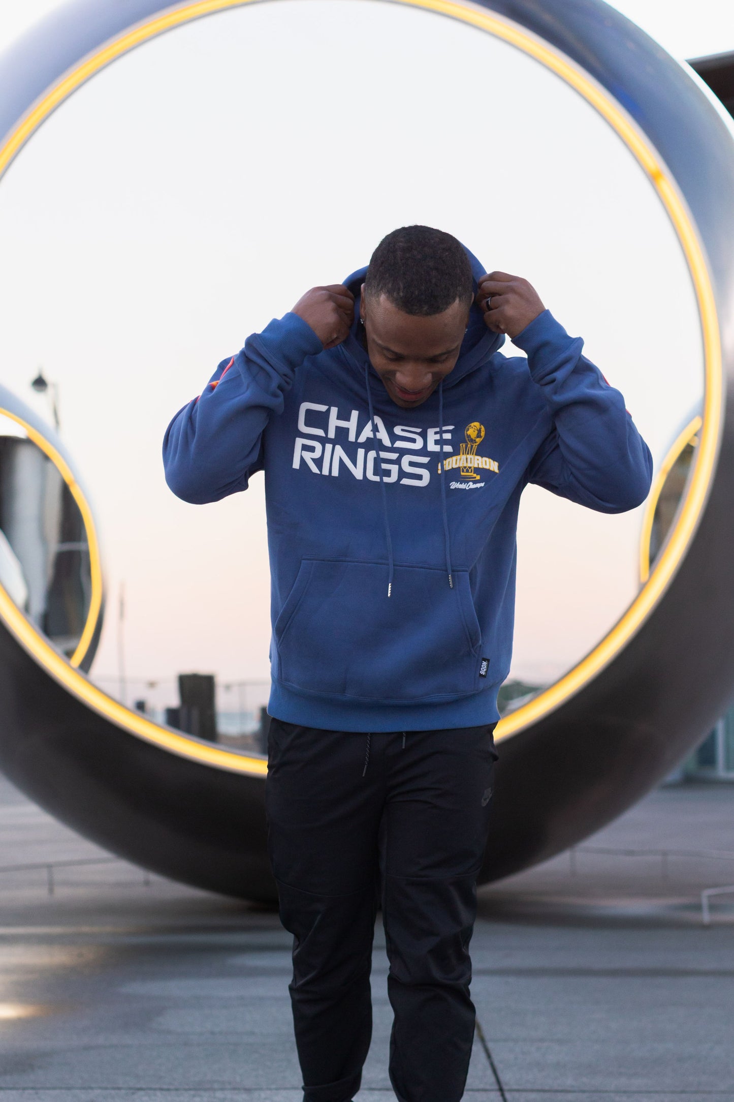 CHASE RINGS "NAVY BLUE" HOODIE