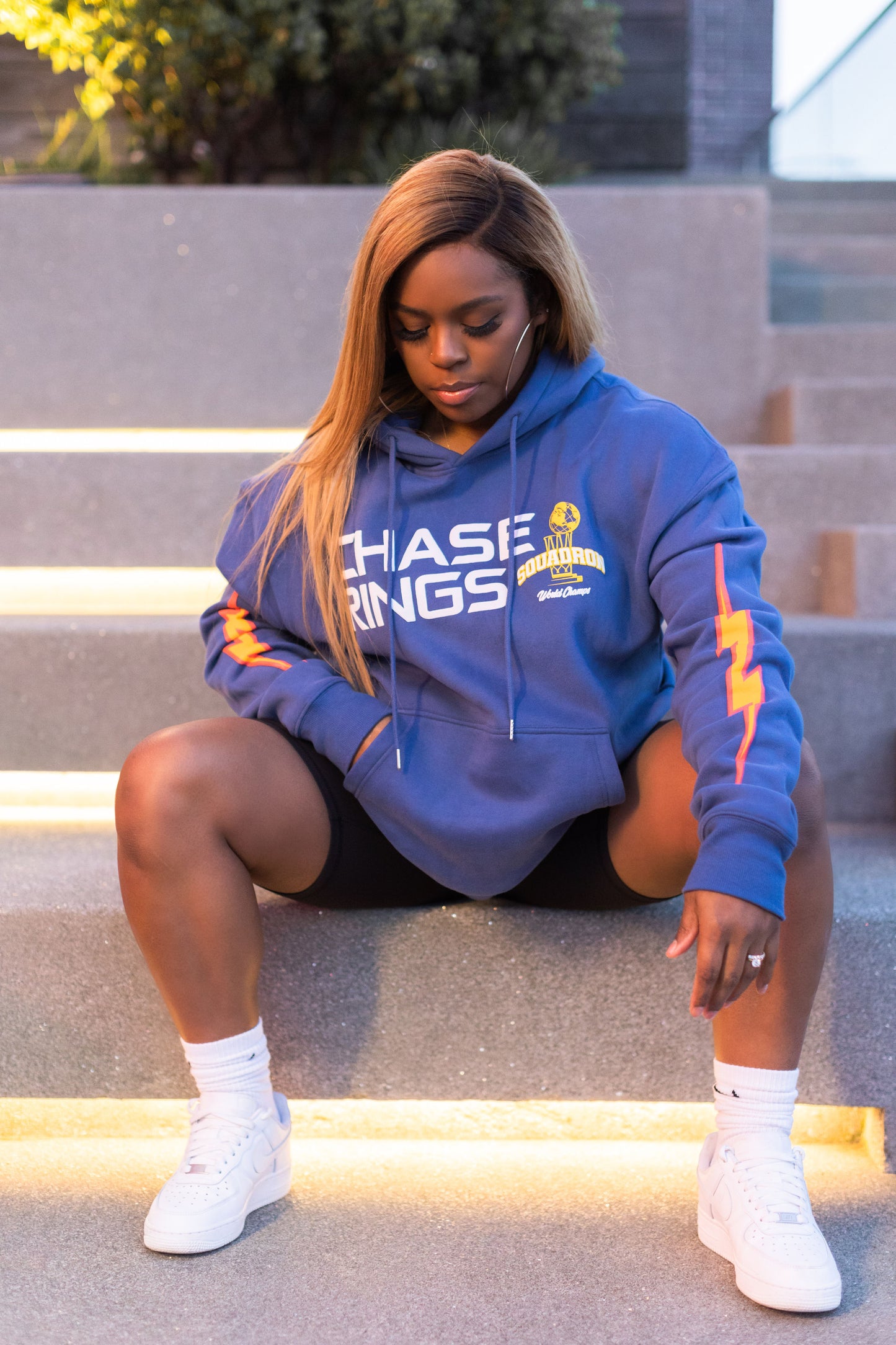 CHASE RINGS "NAVY BLUE" HOODIE