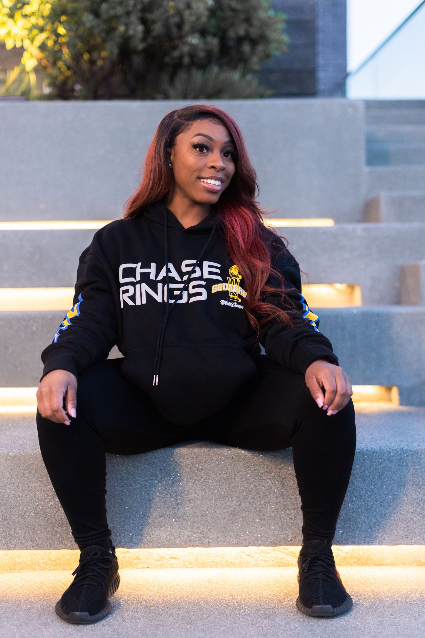 CHASE RINGS "BLACK" HOODIE