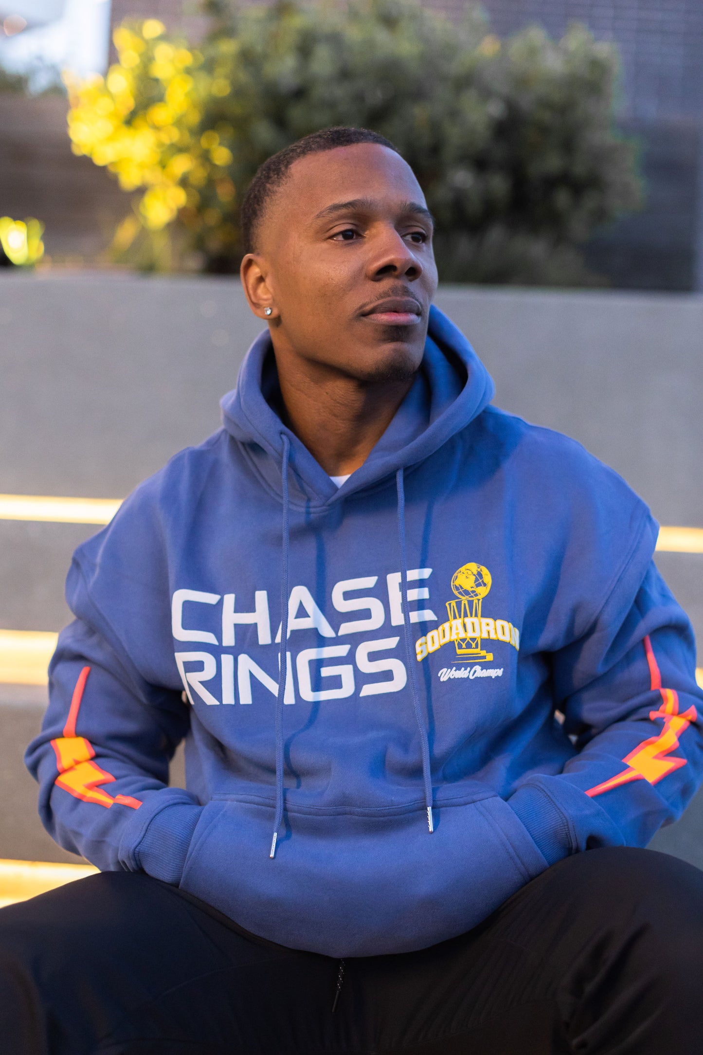 CHASE RINGS "NAVY BLUE" HOODIE