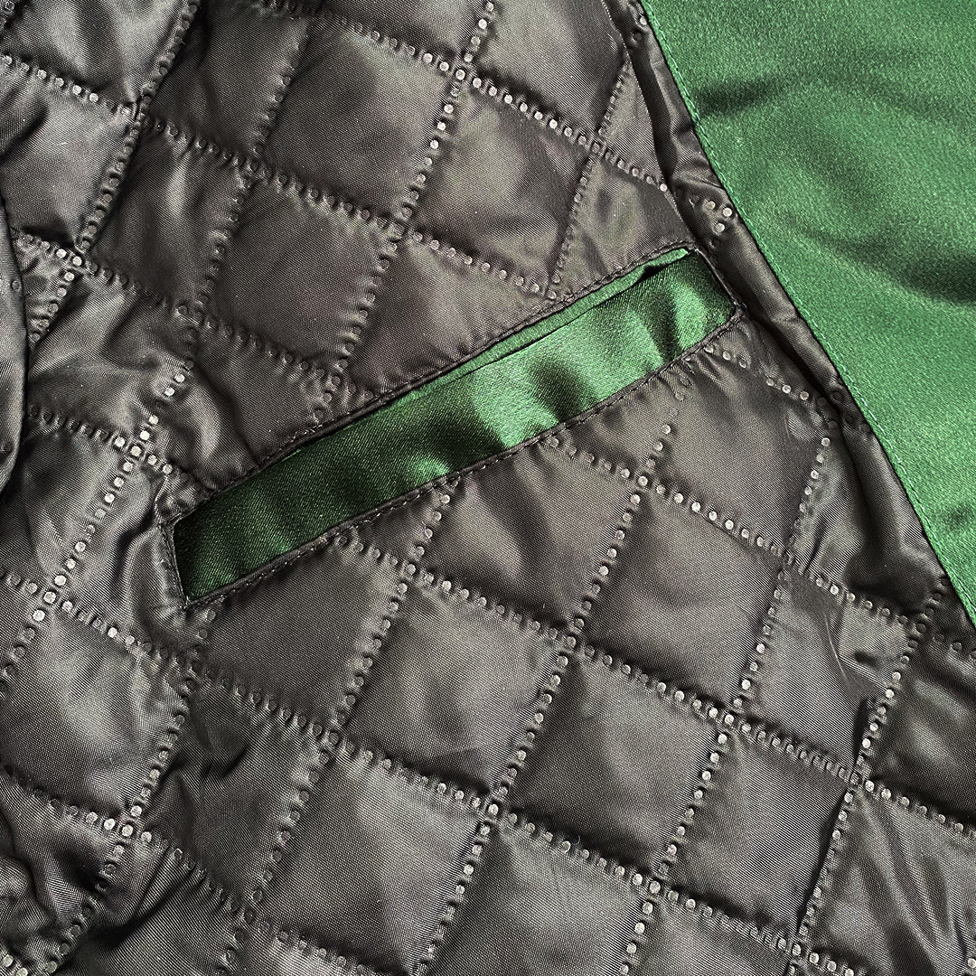 Green Satin Coach Jacket