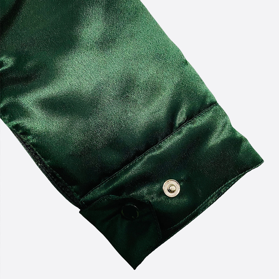 Green Satin Coach Jacket