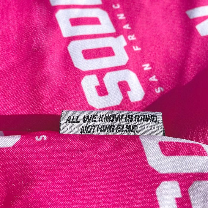 "PINK" SQDN Patterned Logo Shorts