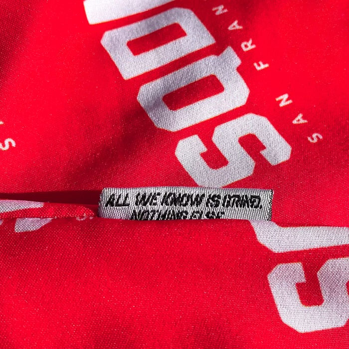 "RED" SQDN Patterned Logo Shorts