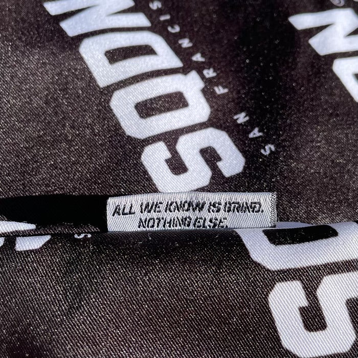 "BLACK" SQDN Patterned Logo Shorts
